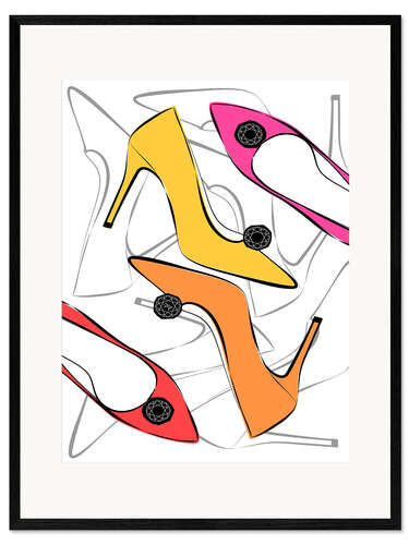 Impresión de arte enmarcada Happy Heels