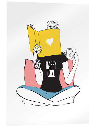 Cuadro de metacrilato Happy Reader