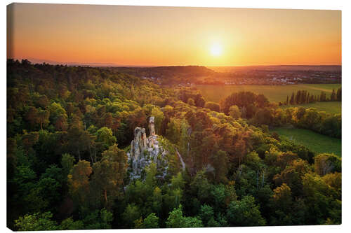 Lærredsbillede Klusfelsen in the Harz