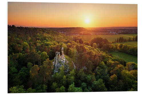 Foam board print Klusfelsen in the Harz