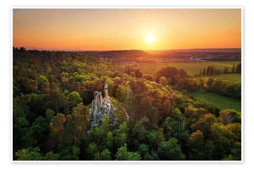 Poster Klusfelsen im Harz