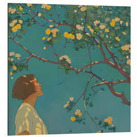 Magnettafel Blütenromanze