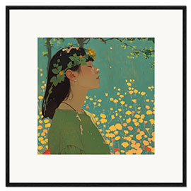 Gerahmter Kunstdruck Garten der Sehnsucht