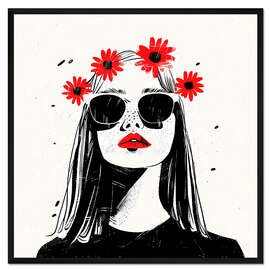 Gerahmter Kunstdruck Blühende Schönheit