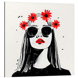 Magnettafel Blühende Schönheit