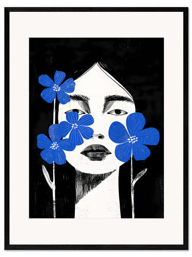 Plakat artystyczny premium w ramie Flower dream