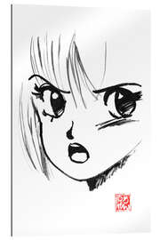 Gallery print 80&#039;s manga face