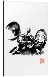 Tableau en aluminium Louis Armstrong