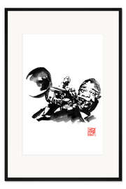 Gerahmter Kunstdruck Louis Armstrong