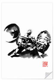 Självhäftande poster Louis Armstrong