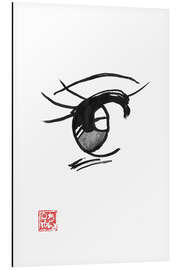 Tableau en aluminium Manga eye I