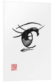 Foam board print Manga eye I