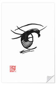 Wandsticker Manga-Auge I