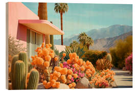 Puutaulu California Dreaming - Cactusland II
