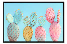 Gerahmter Kunstdruck California Dreaming - Colourful Cactus