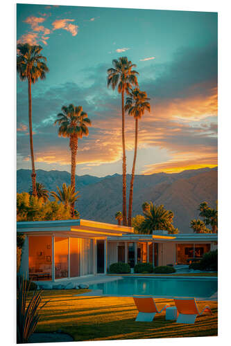 Bilde på skumplate California Dreaming - Palm Springs Golden Sunset