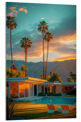 Gallery Print California Dreaming - Palm Springs Golden Sunset