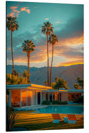 Magnettafel California Dreaming - Palm Springs Golden Sunset