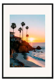 Gerahmter Kunstdruck California Dreaming - Laguna Beach Sunrise