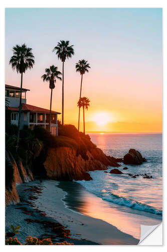 Vinilo para la pared California Dreaming - Laguna Beach Sunrise