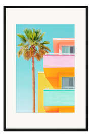 Gerahmter Kunstdruck California Dreaming - Pastel Venice