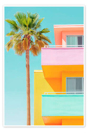 Poster California Dreaming - Pastel Venice