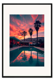 Gerahmter Kunstdruck California Dreaming - Falling of the night