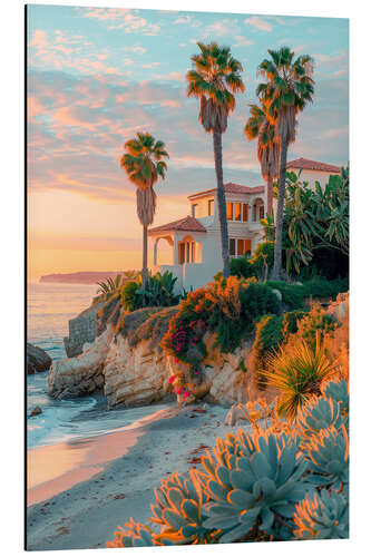 Stampa su alluminio California Dreaming - Laguna Sunset