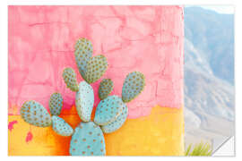Wandsticker California Dreaming - Cactus Colourwall