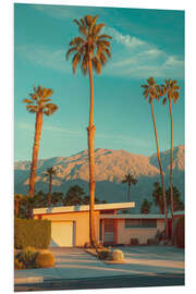 Foam board print California Dreaming - Famous Palm Springs