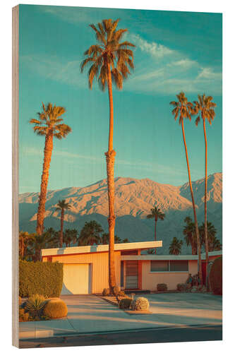 Wood print California Dreaming - Famous Palm Springs