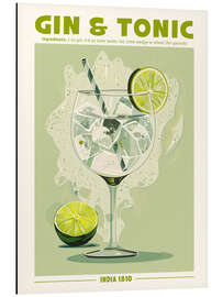 Tableau en aluminium Gin and Tonic, India 1810