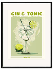 Innrammet kunsttrykk Gin and Tonic, India 1810