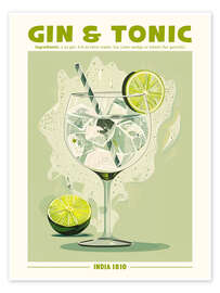 Poster Gin and Tonic, India 1810