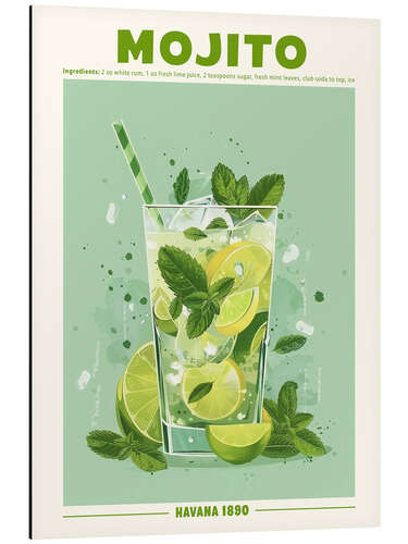 Aluminium print Mojito, Havana 1890