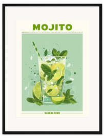 Gerahmter Kunstdruck Mojito, Havana 1890
