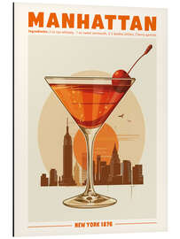 Magnettafel Manhattan, New York 1876