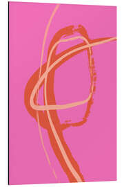 Magnettafel Pink Wave No 10