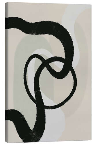 Canvas print Black Strokes No 22