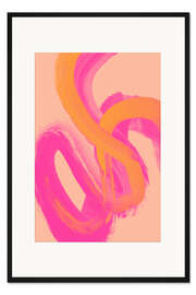 Gerahmter Kunstdruck Farbstriche Nr. 14