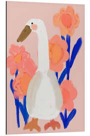 Magnettafel Gans im Frühling