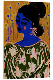 Magnettafel Die blaue Frau