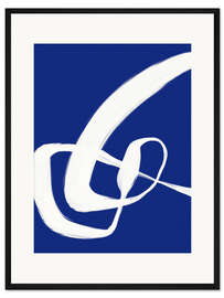 Gerahmter Kunstdruck White Wave No 5