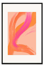 Gerahmter Kunstdruck Farbstriche Nr. 17