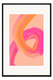 Gerahmter Kunstdruck Farbstriche Nr. 13