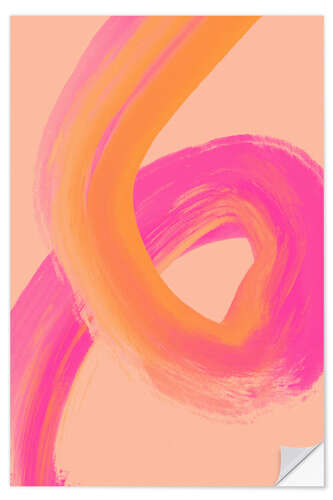 Selvklebende plakat Color Strokes No 13