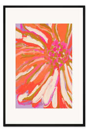 Gerahmter Kunstdruck Abstraktes Blumendetail