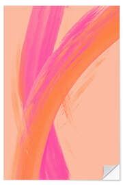 Selvklebende plakat Colour Strokes No 15