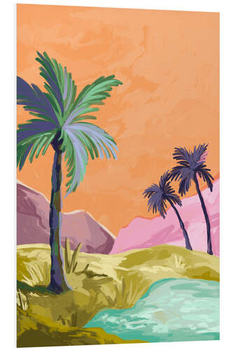 Foam board print Palmtrees