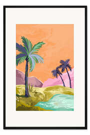 Gerahmter Kunstdruck Palmen